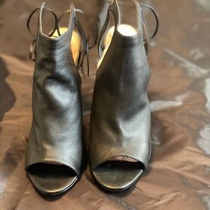 Black laced up shoes